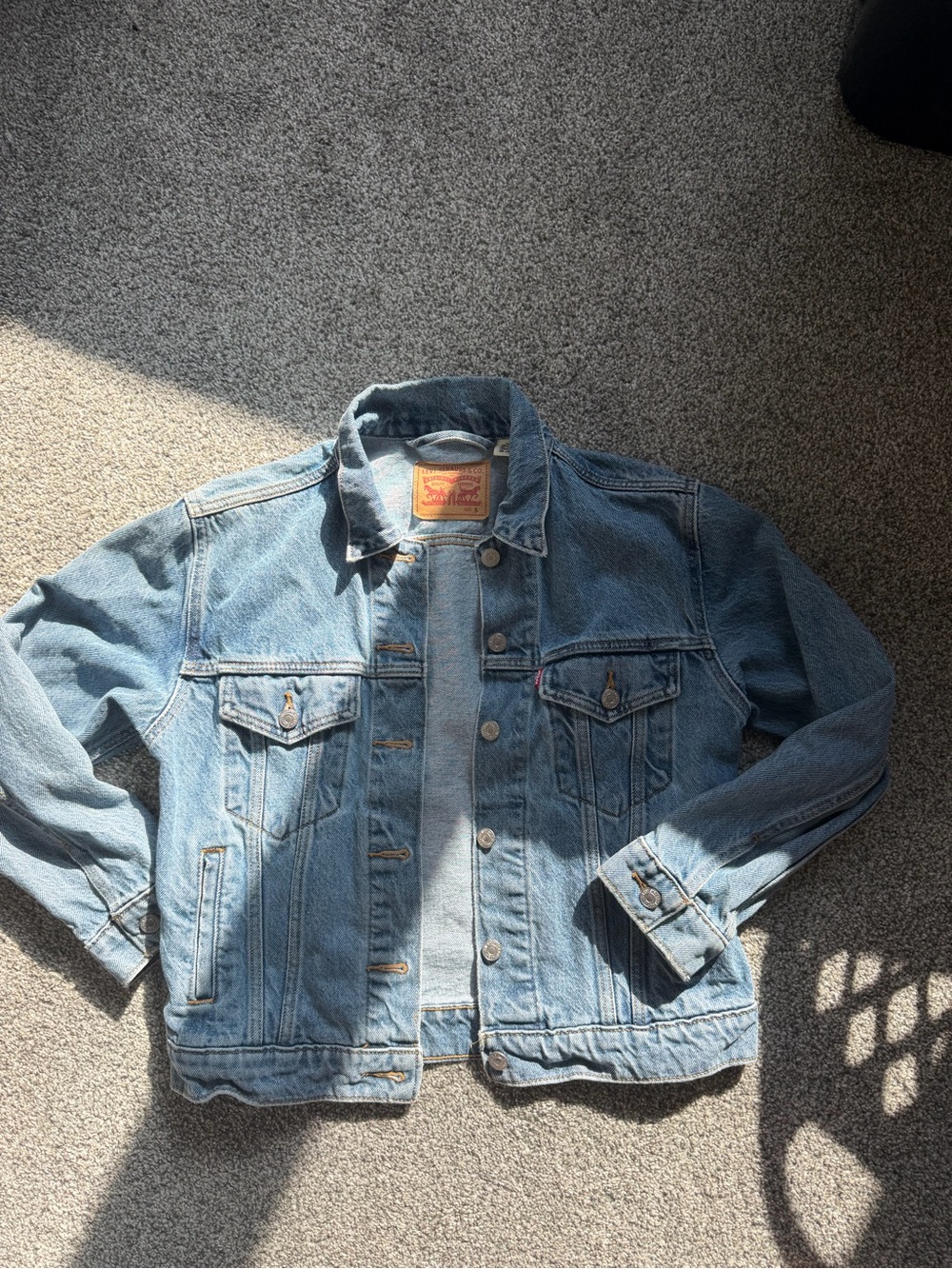 Levi's Light Blue Denim Jacket with Button Front